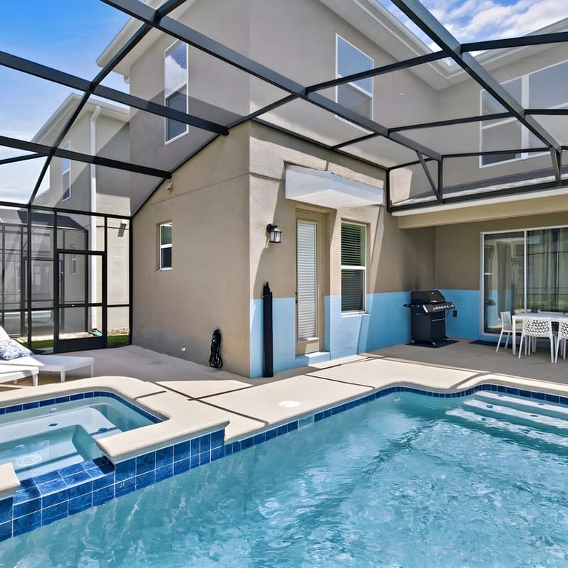 5BR Private pool & hot tub - 12 mins to Disney